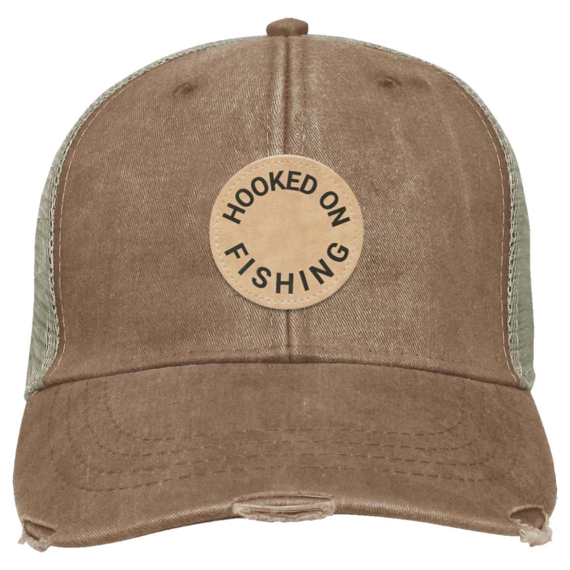 Hooked On Fishing Distressed Ollie Cap miss mud k