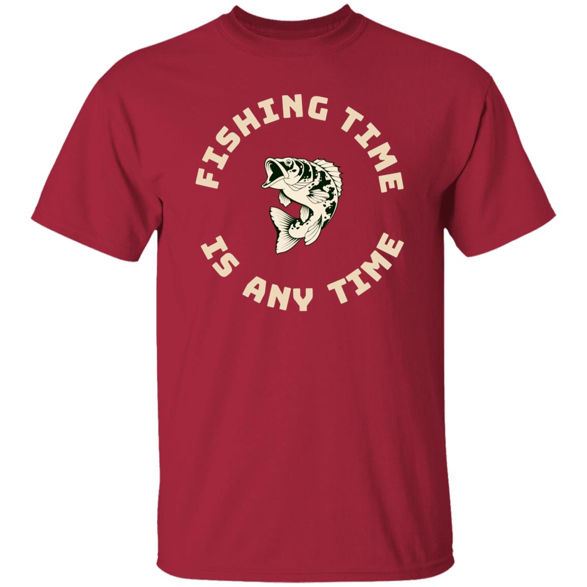 Fishing Time Is Any Time t-shirt k cardinal