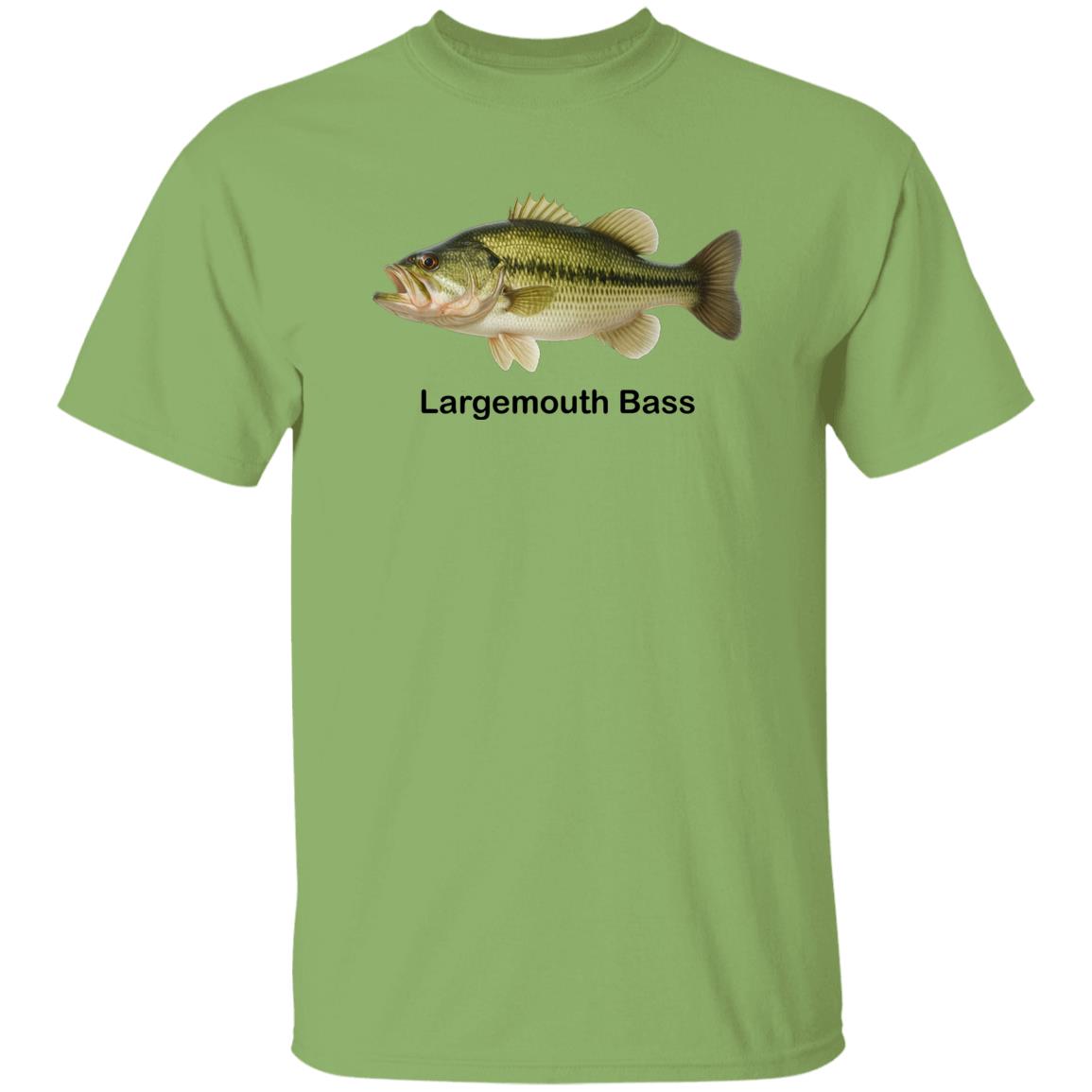 largemouth bass t shirt kiwi