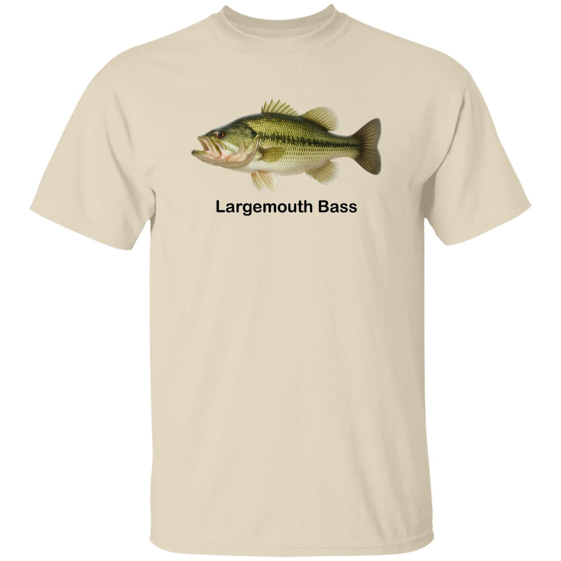 largemouth bass t shirt natural