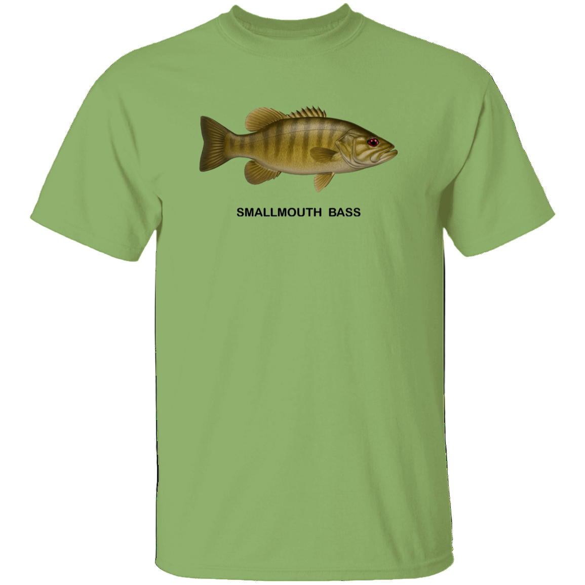smallmouth bass t-shirt kiwi