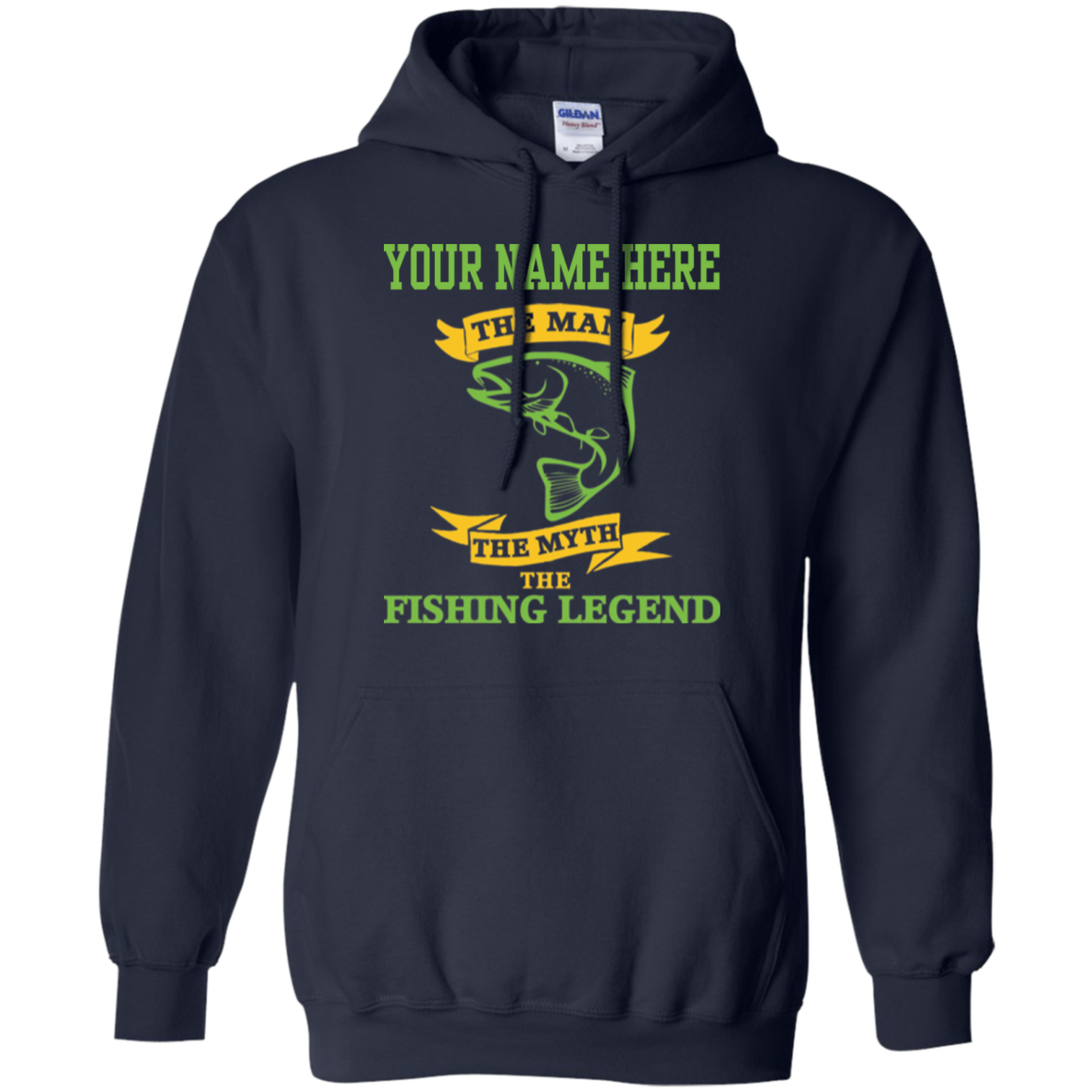 Personalized The Man The Myth The Fishing Legend Hoodie d