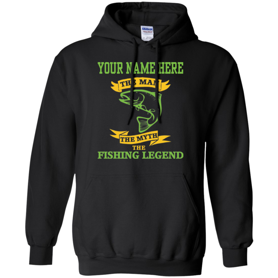 Personalized The Man The Myth The Fishing Legend Hoodie d