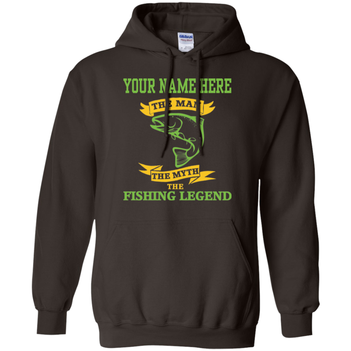 Personalized The Man The Myth The Fishing Legend Hoodie d