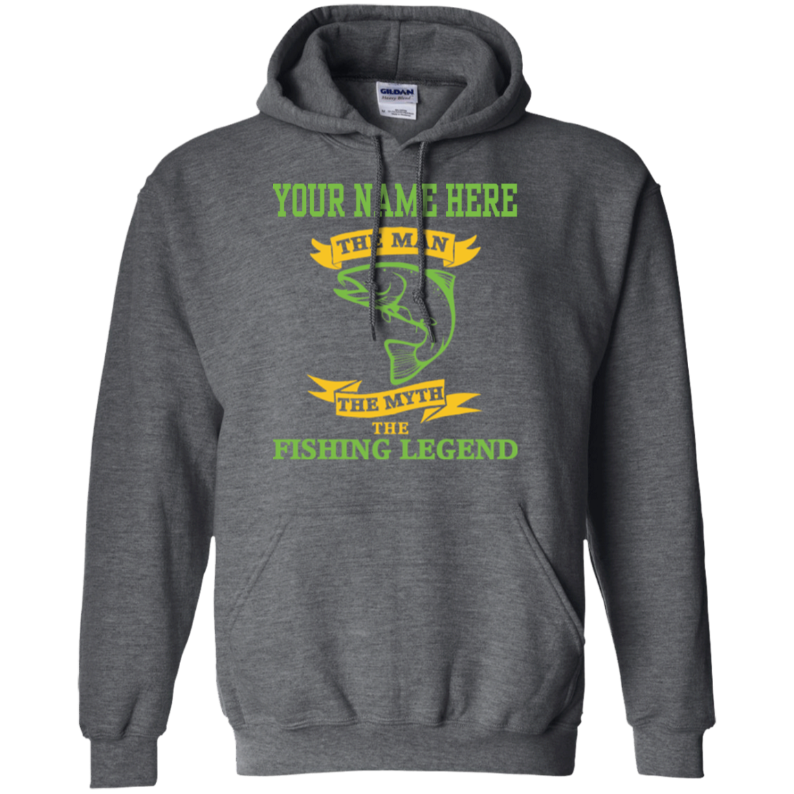 Personalized The Man The Myth The Fishing Legend Hoodie d
