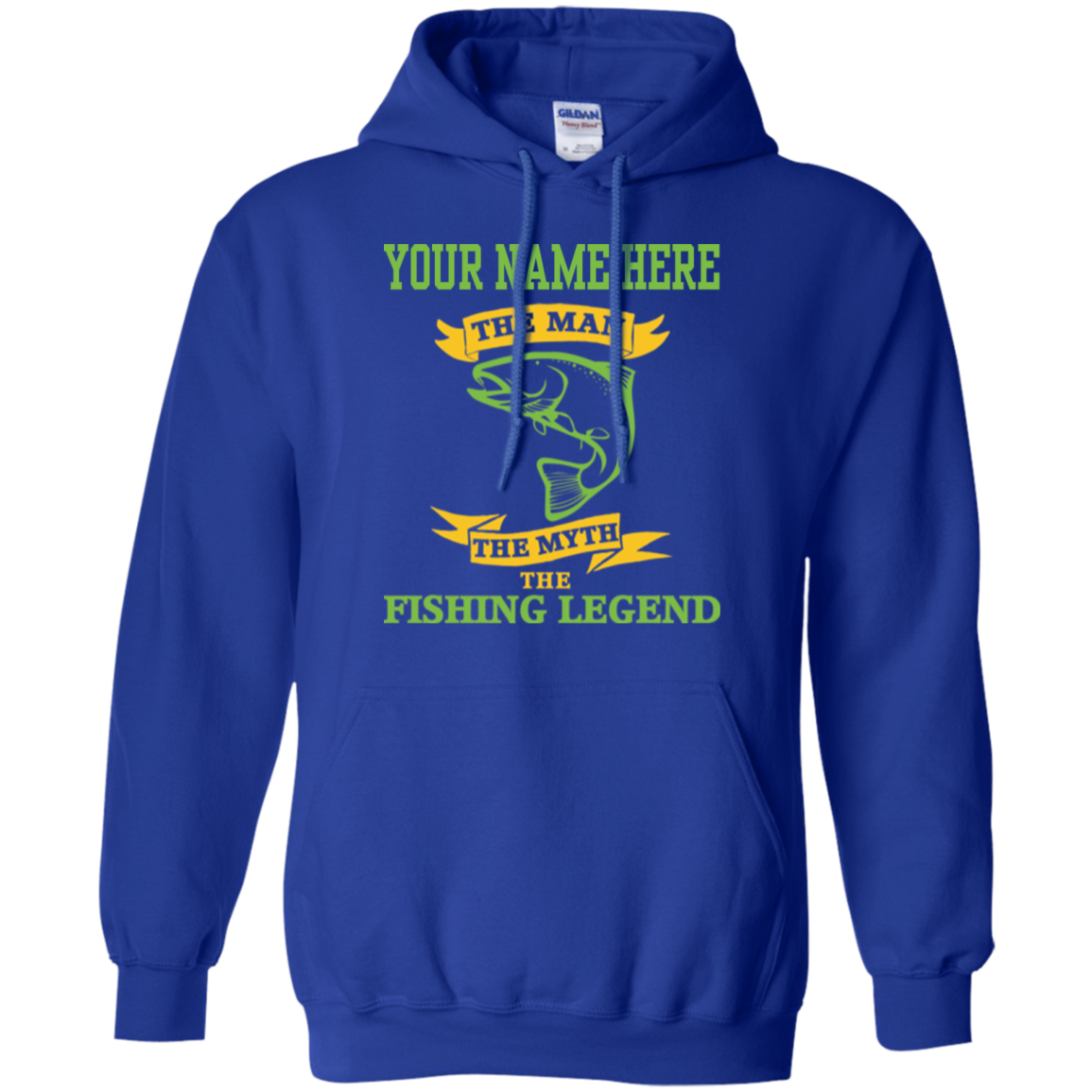 Personalized The Man The Myth The Fishing Legend Hoodie d