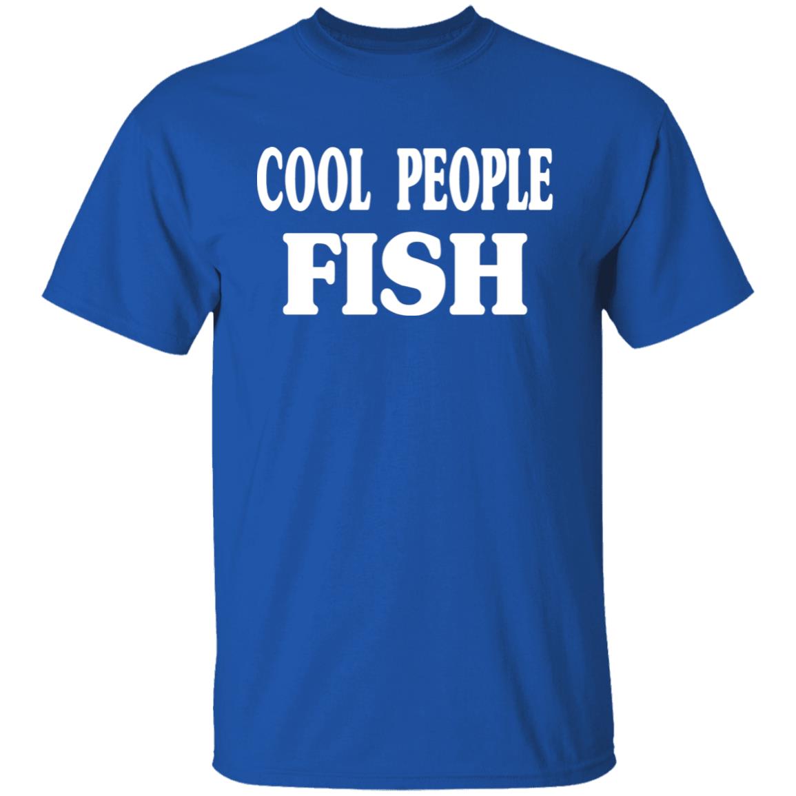 Cool people fish w t shirt royal