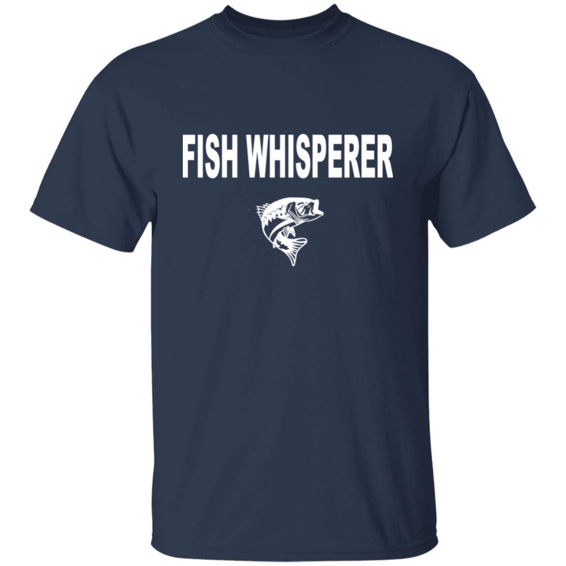 Fish whisperer t shirt navy