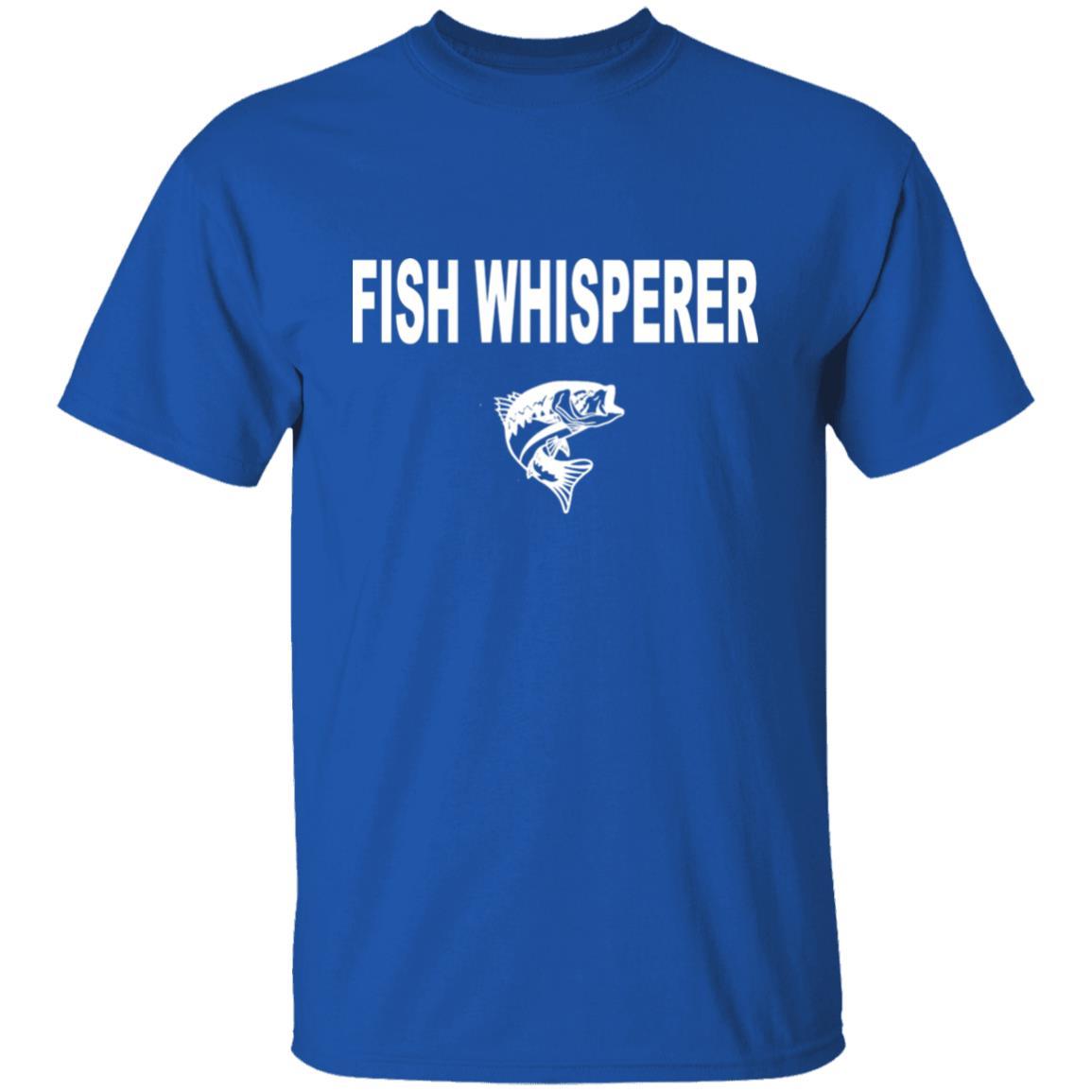 Fish whisperer t shirt royal