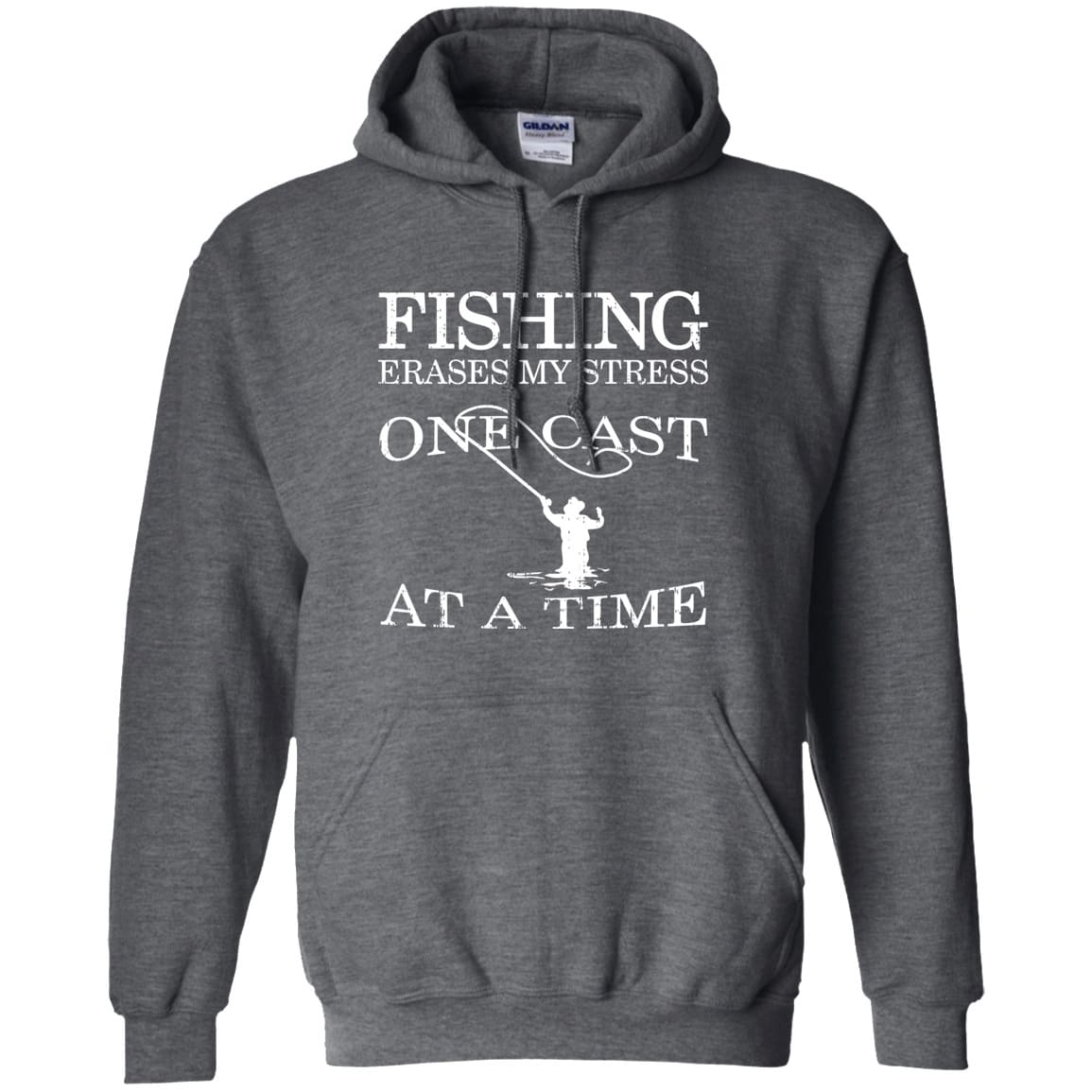 Fishing Erases My Stress Pullover Hoodie
