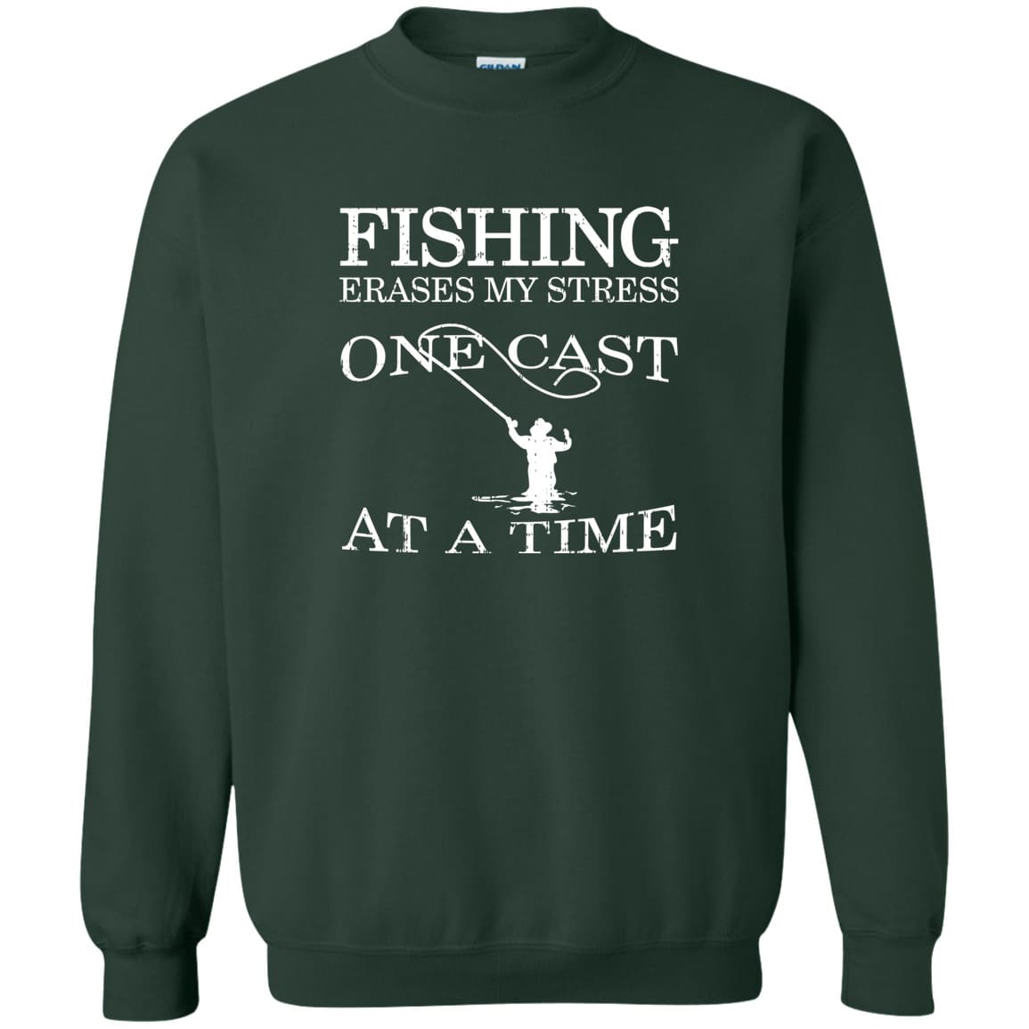 Fishing Erases My Stress Sweatshirt