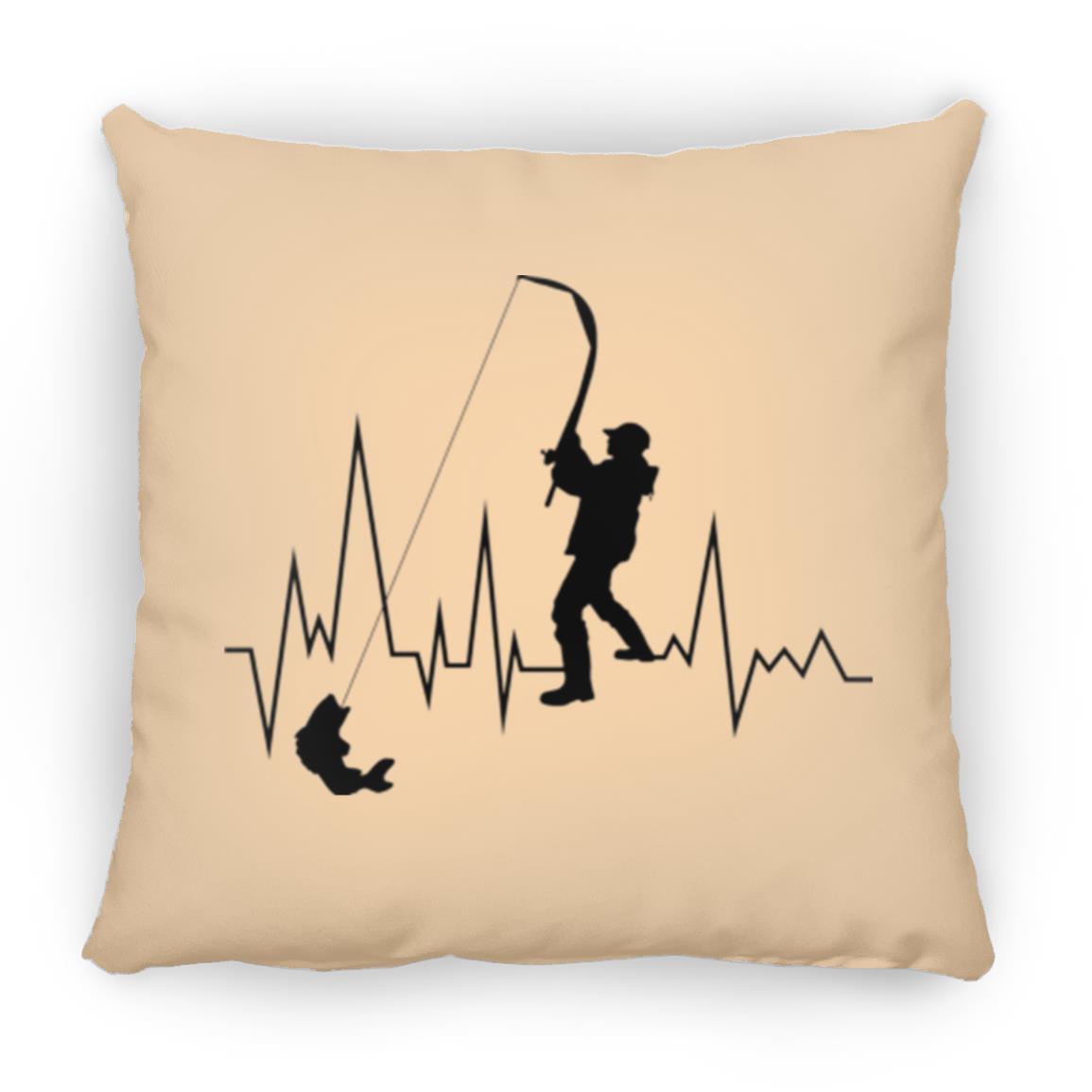 Heartbeat 16 x 16 pillow Vegas Gold