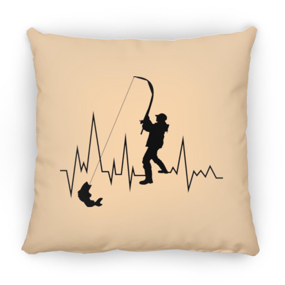 Heartbeat 18 x 18 pillow Vegas Gold