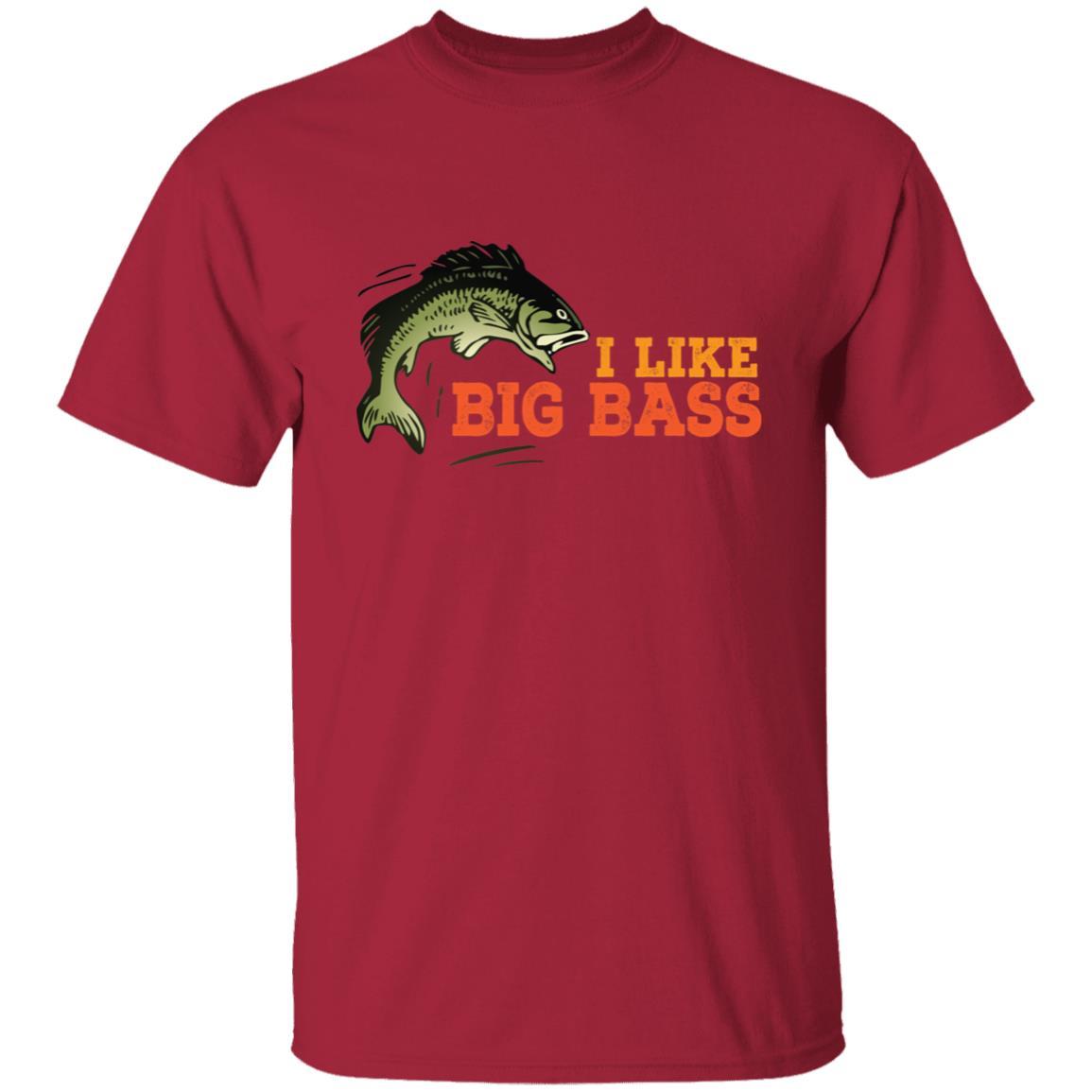 I like big bass t-shirt cardinal