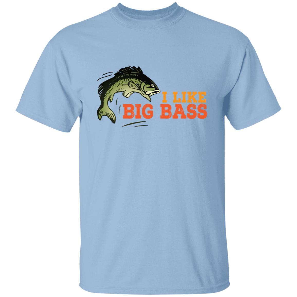 I like big bass t-shirt light-blue