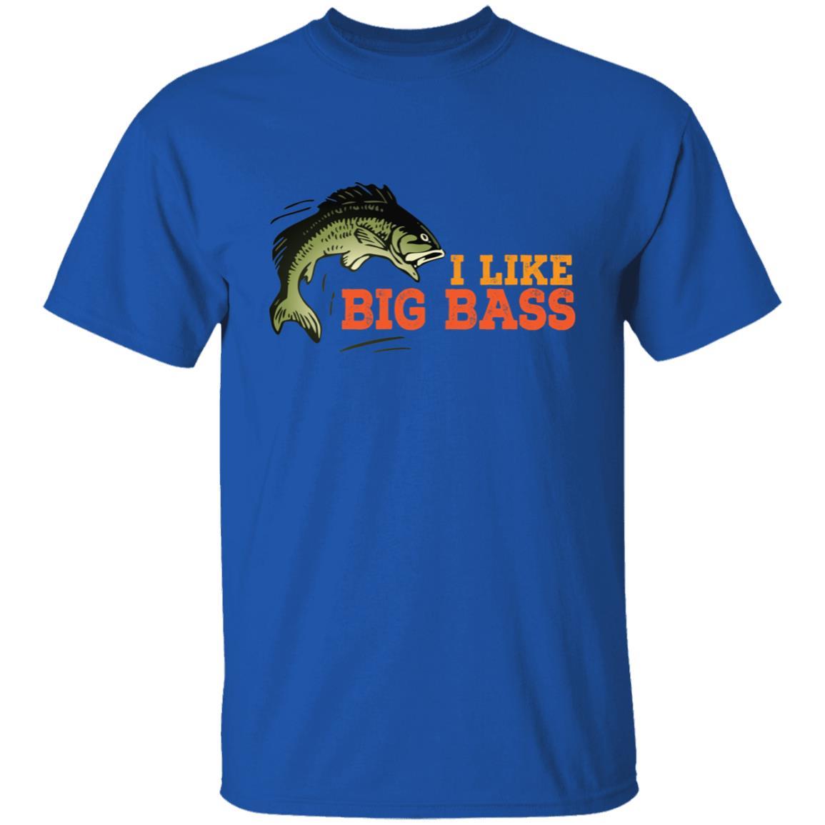 I like big bass t-shirt royal