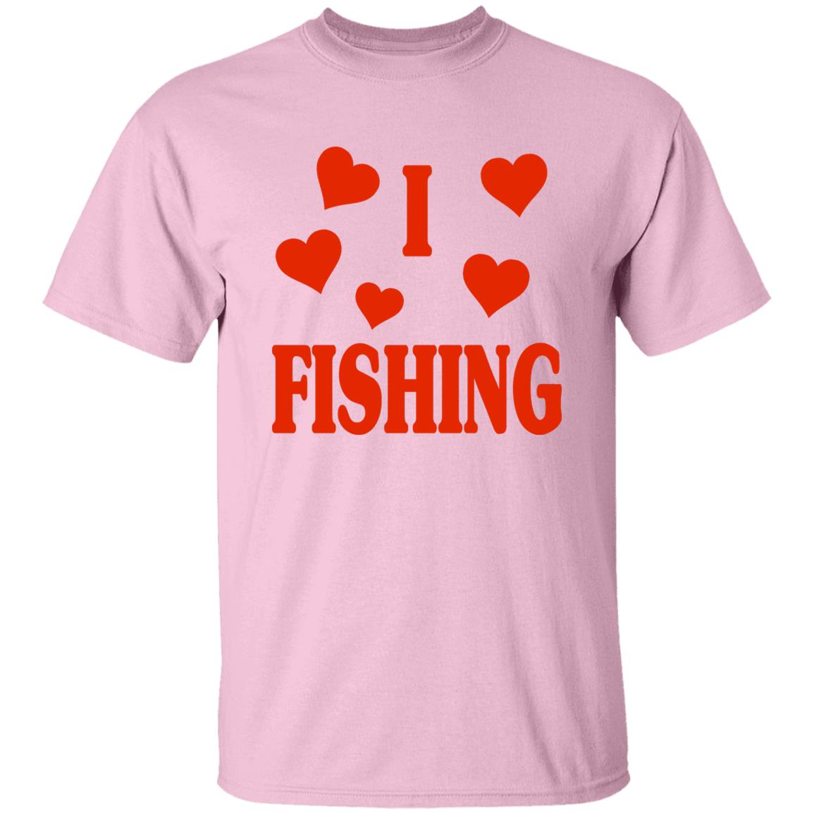 I love fishing t-shirt light-pink