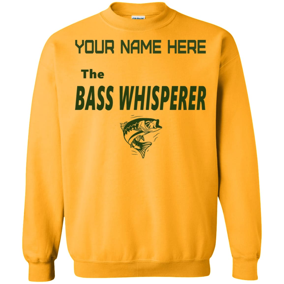 Personalized The Bass Whisperer Sweatshirt b