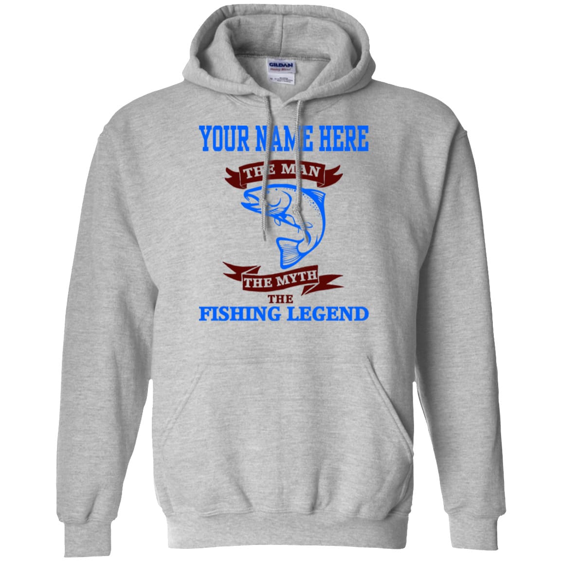 Personalized The Man The Myth The Fishing Legend Hoodie c