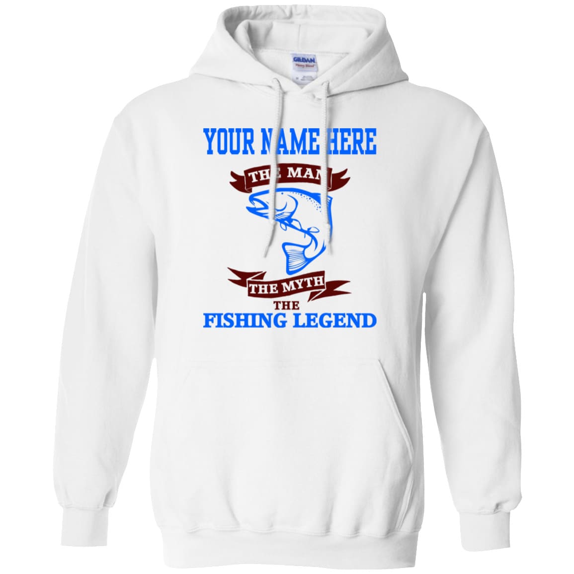 Personalized The Man The Myth The Fishing Legend Hoodie c
