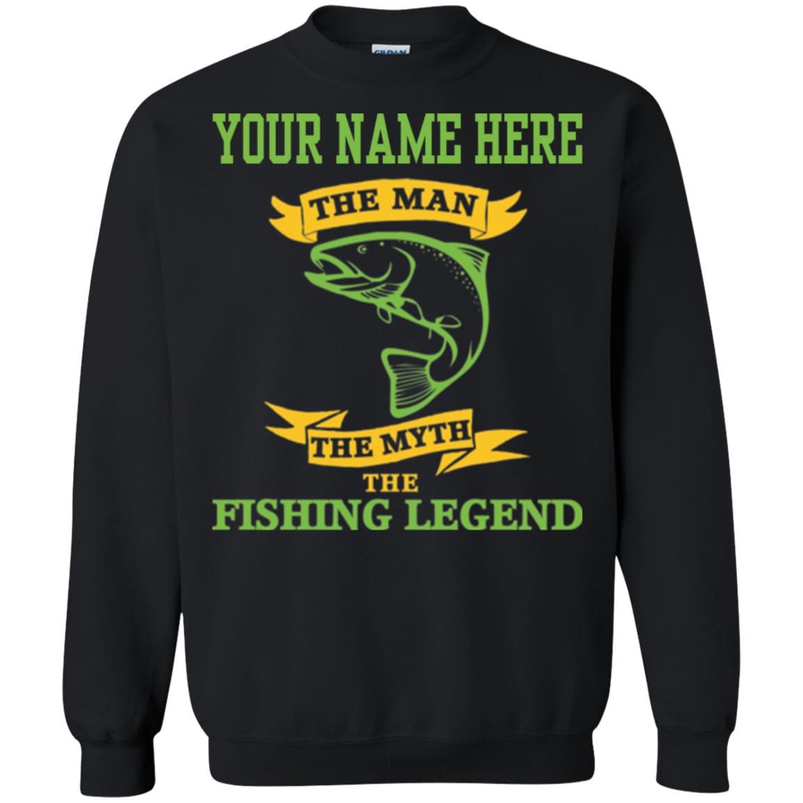Personalized The Man The Myth The Fishing Legend Sweatshirt d