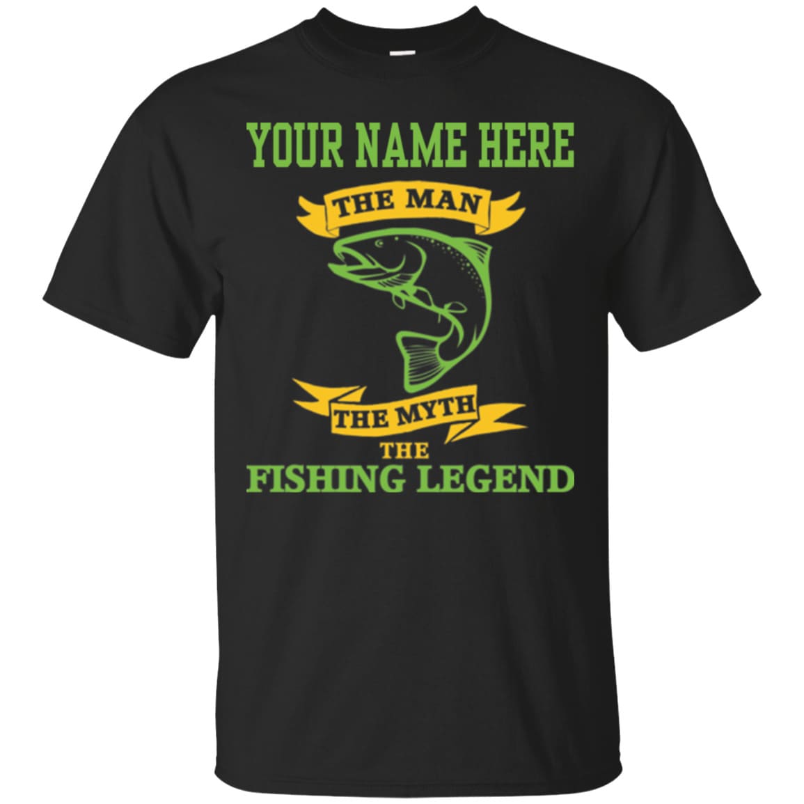 Personalized The Man The Myth The Fishing Legend T-Shirt d