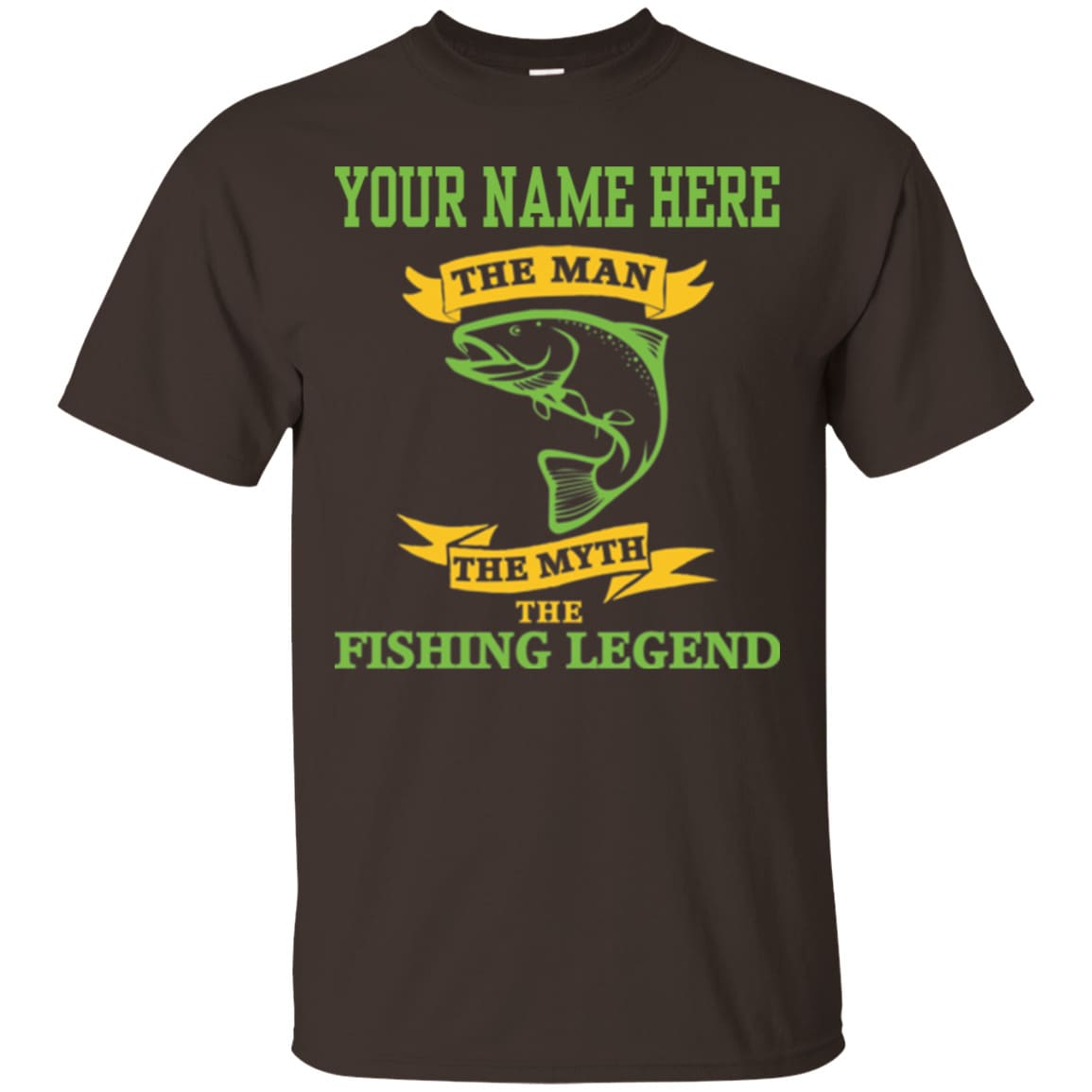 Personalized The Man The Myth The Fishing Legend T-Shirt d
