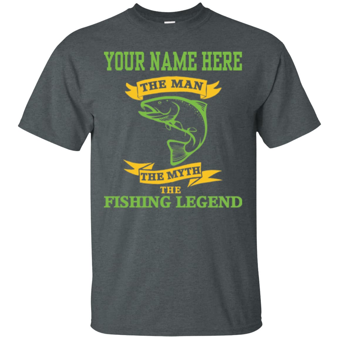 Personalized The Man The Myth The Fishing Legend T-Shirt d