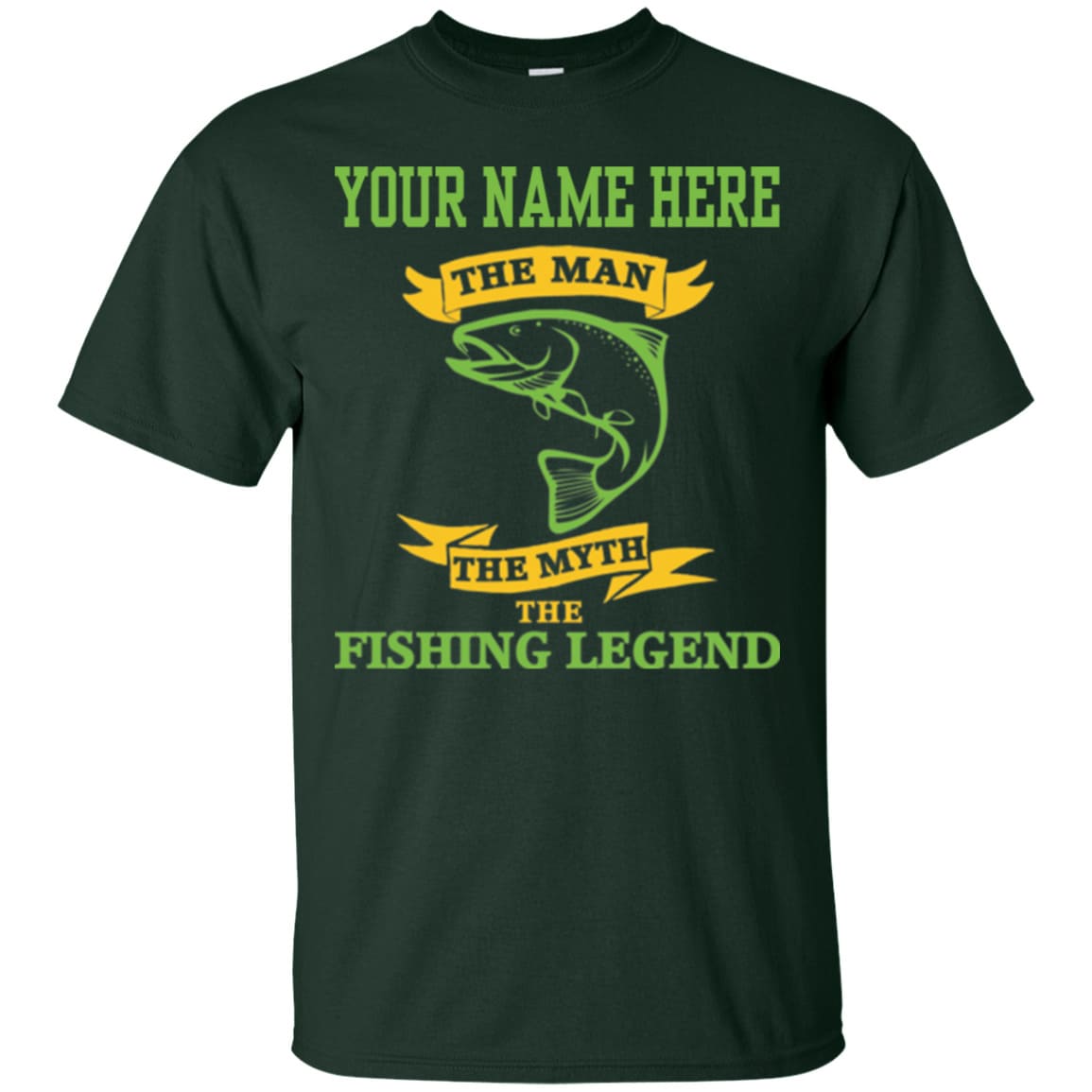 Personalized The Man The Myth The Fishing Legend T-Shirt d