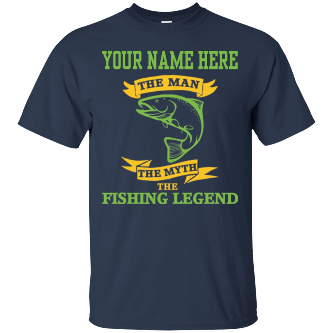 Personalized The Man The Myth The Fishing Legend T-Shirt d