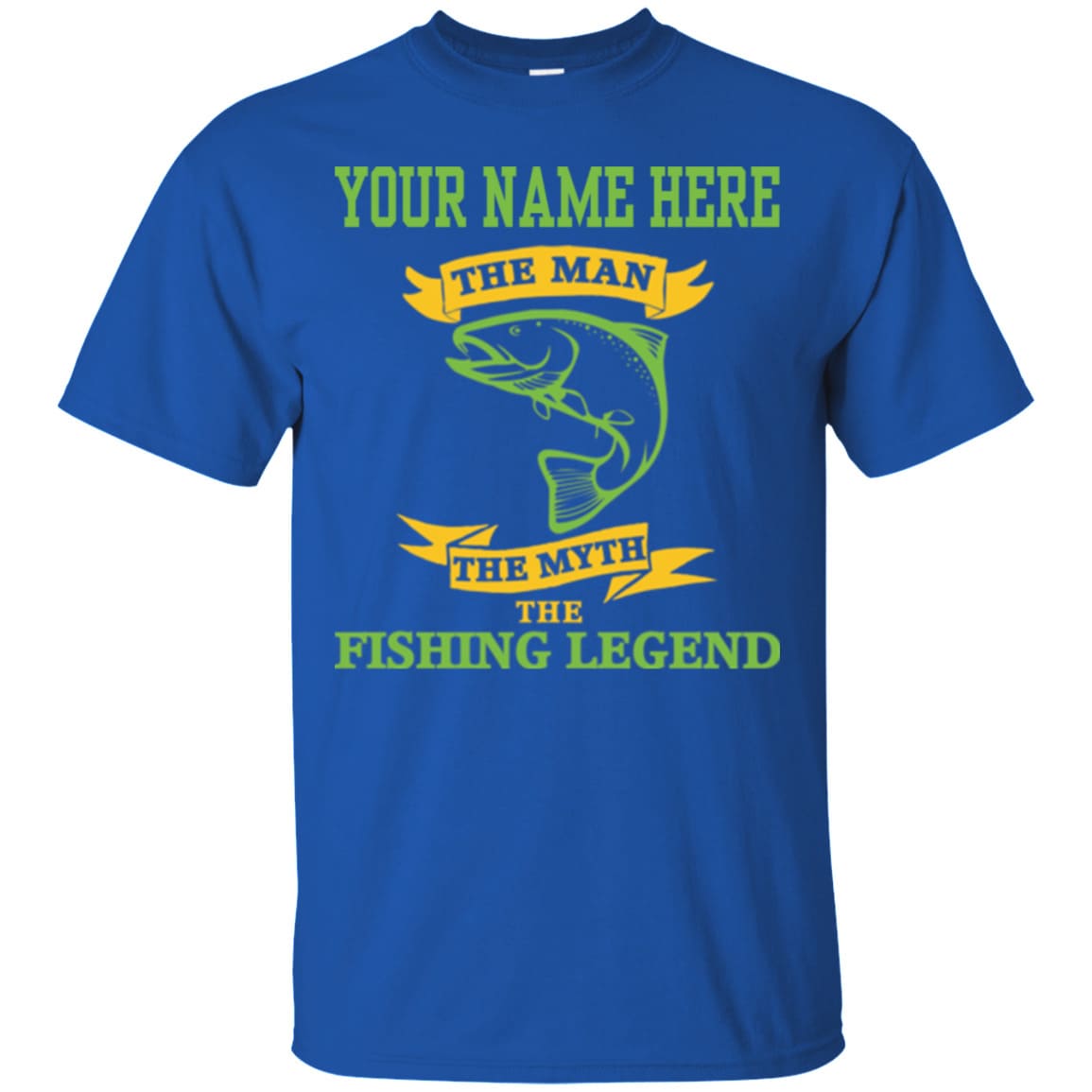 Personalized The Man The Myth The Fishing Legend T-Shirt d