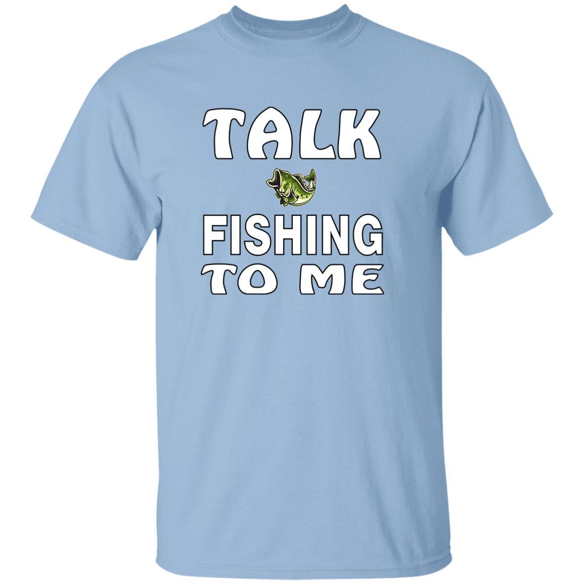 Talk fishing to me t-shirt light-blue