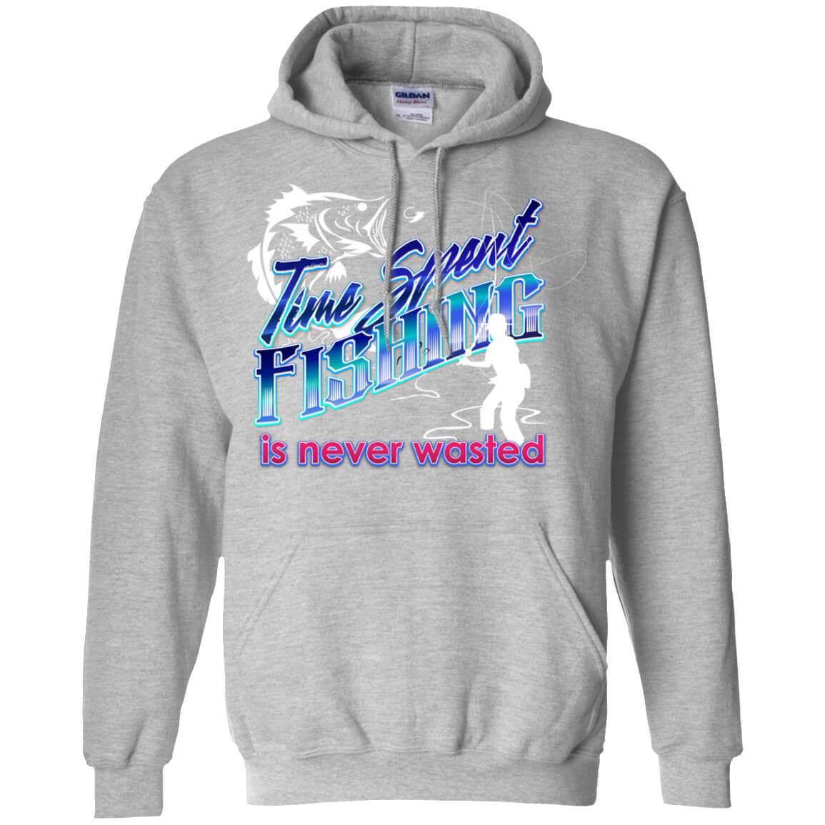 Time Spent Fishing Pullover Hoodie