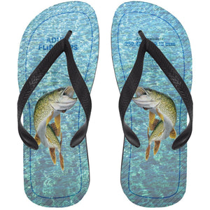 Fish flip flops with northern pike