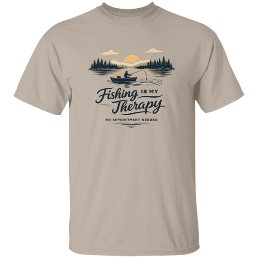 Fishing is my therapy T-shirt Sand