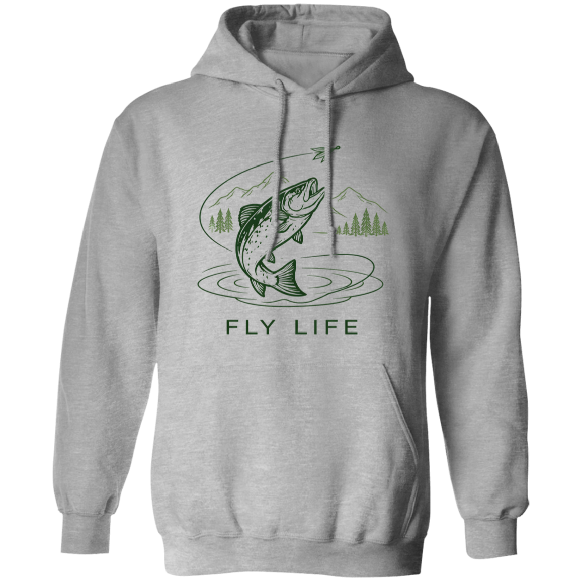 Fly Life Hoodie-Sport-Grey