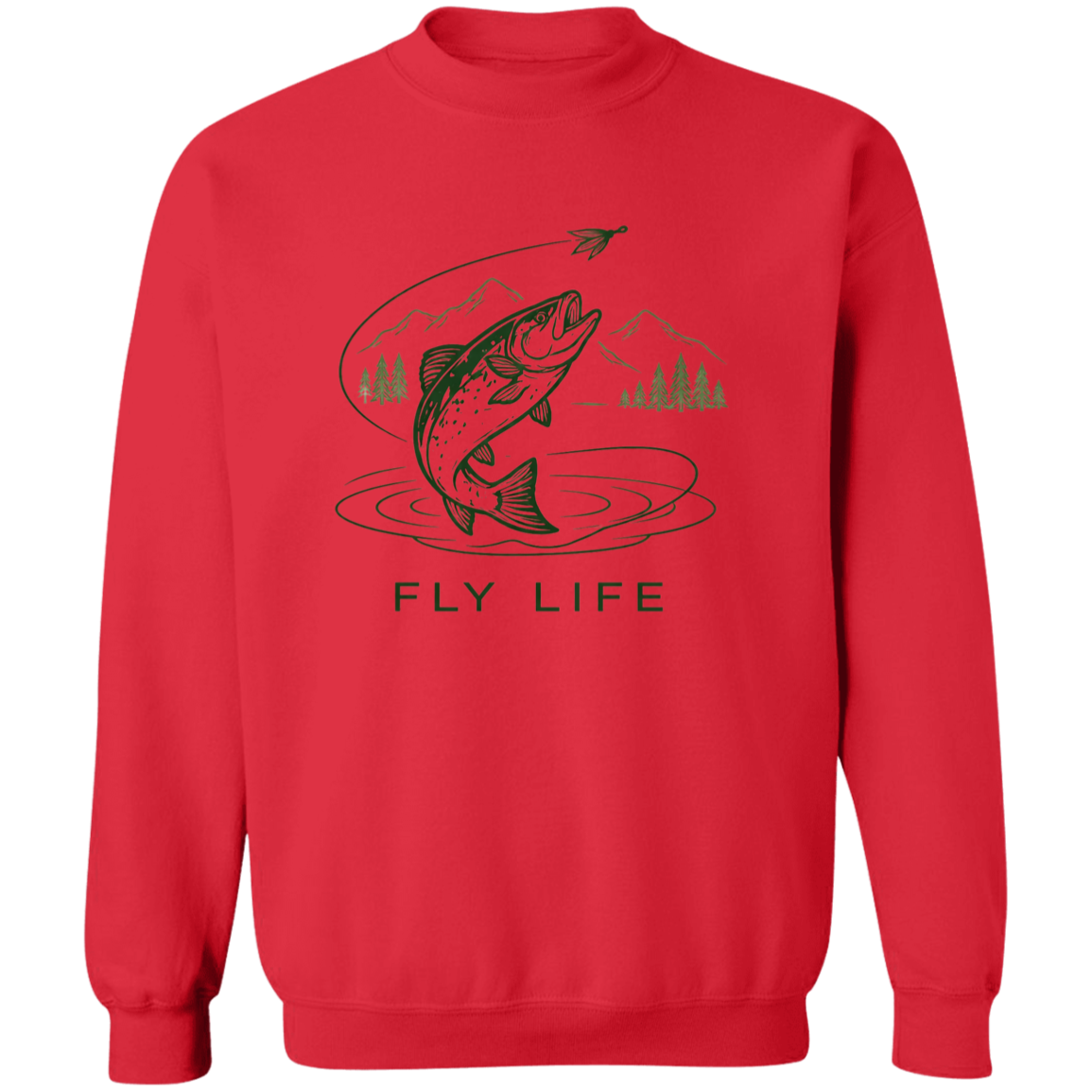 Fly Life Sweatshirt-Red