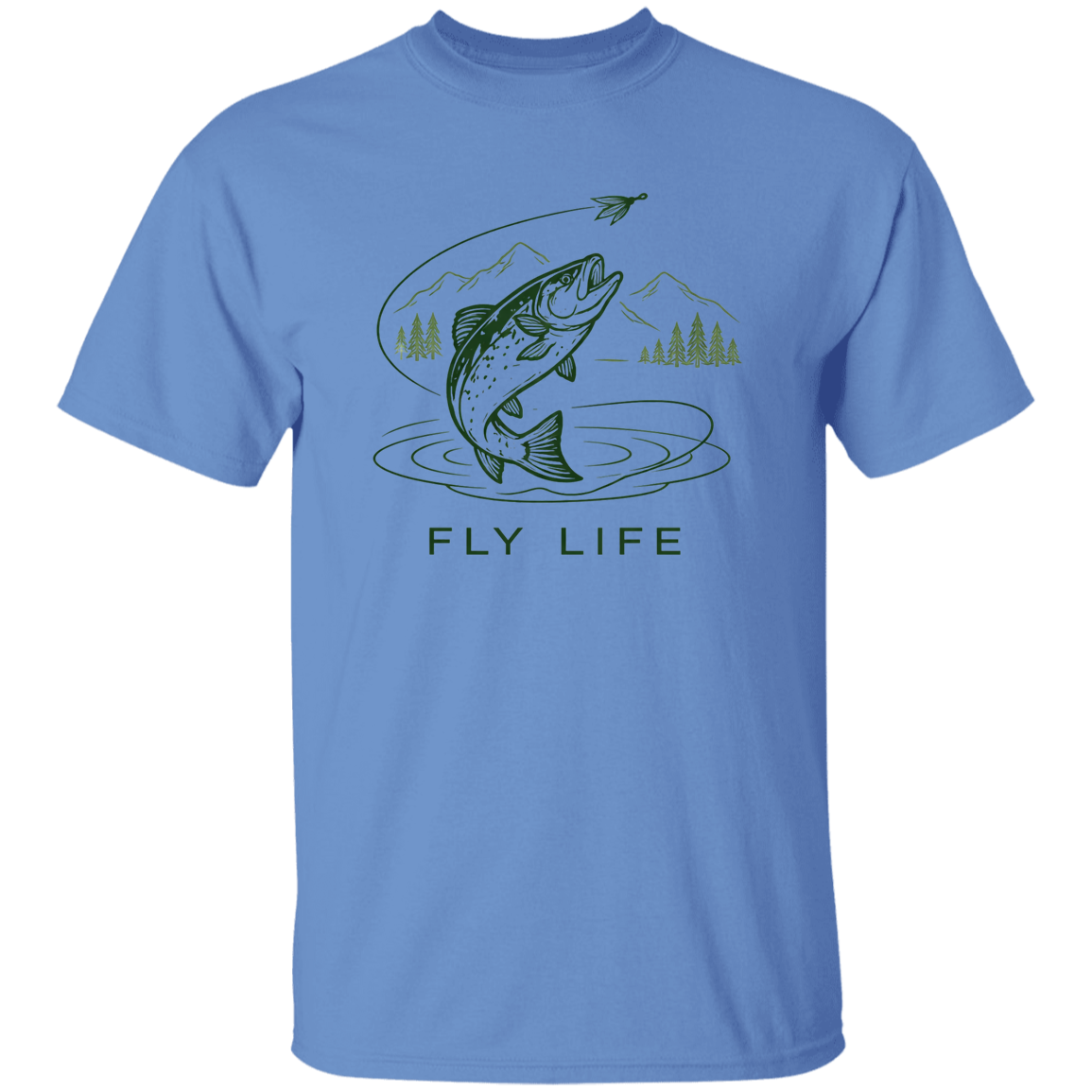 Fly Life T-Shirt-Carolina-Blue