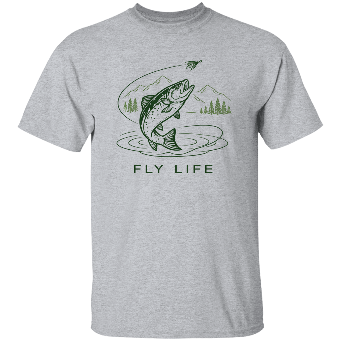 Fly Life T-Shirt-Sport-Grey