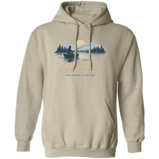 Lake Therapy Time Spent Floating Hoodie sand