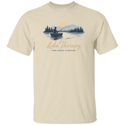 Lake Therapy Time Spent Floating  T-Shirt Natural