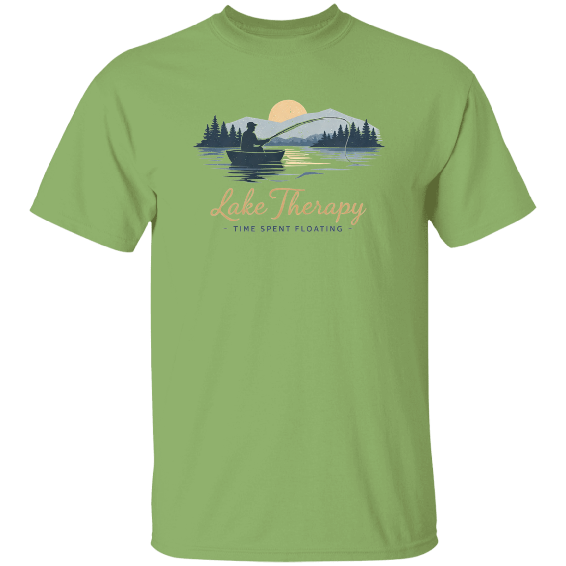Lake Therapy Time Spent Floating  T-Shirt Kiwi