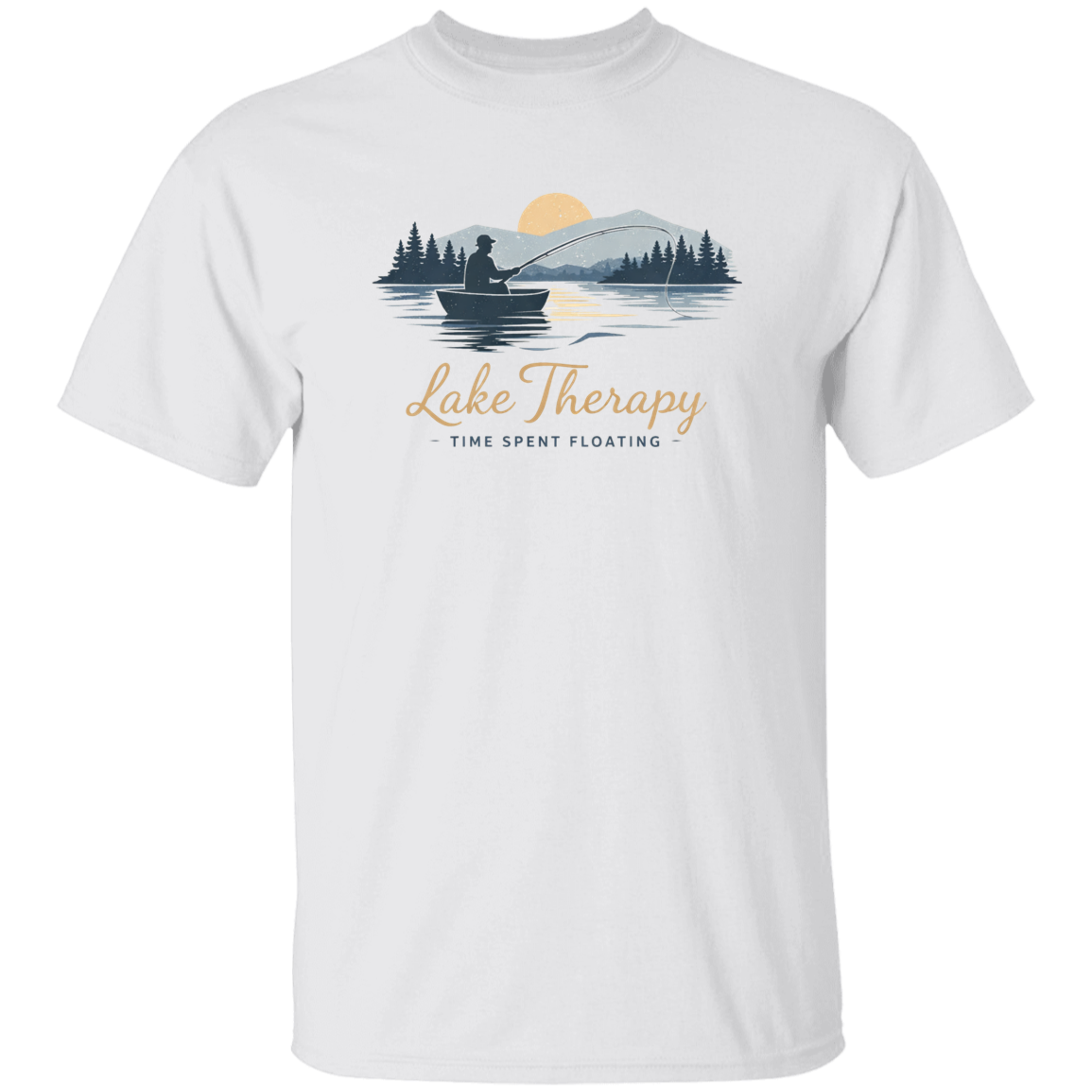 Lake Therapy Time Spent Floating  T-Shirt White