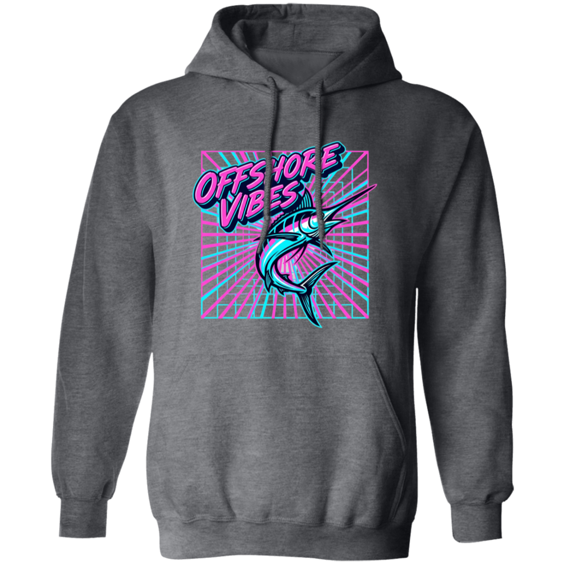 Offshore Vibes Hoodie Dark-Heather