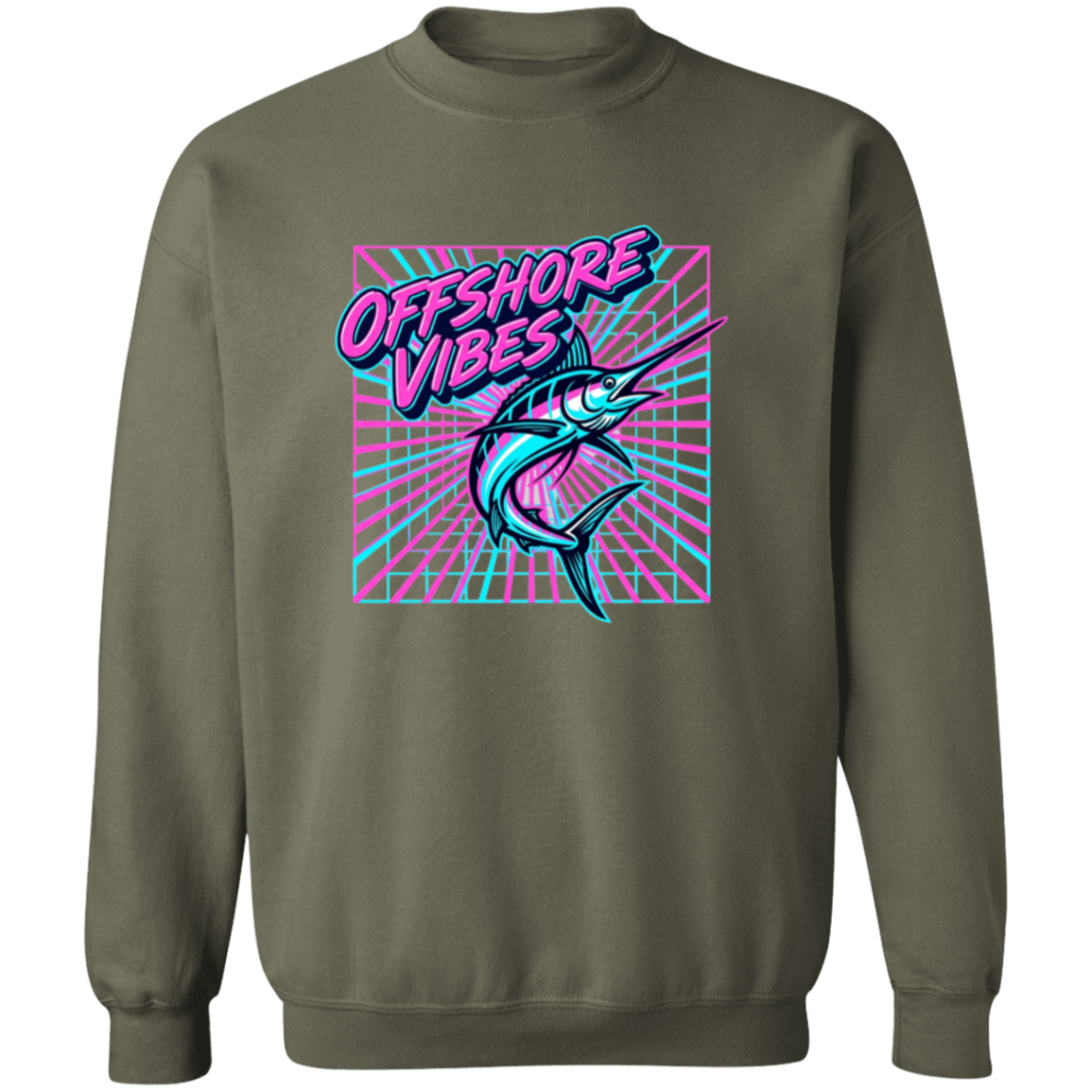 Offshore Vibes Sweatshirt Military-Green