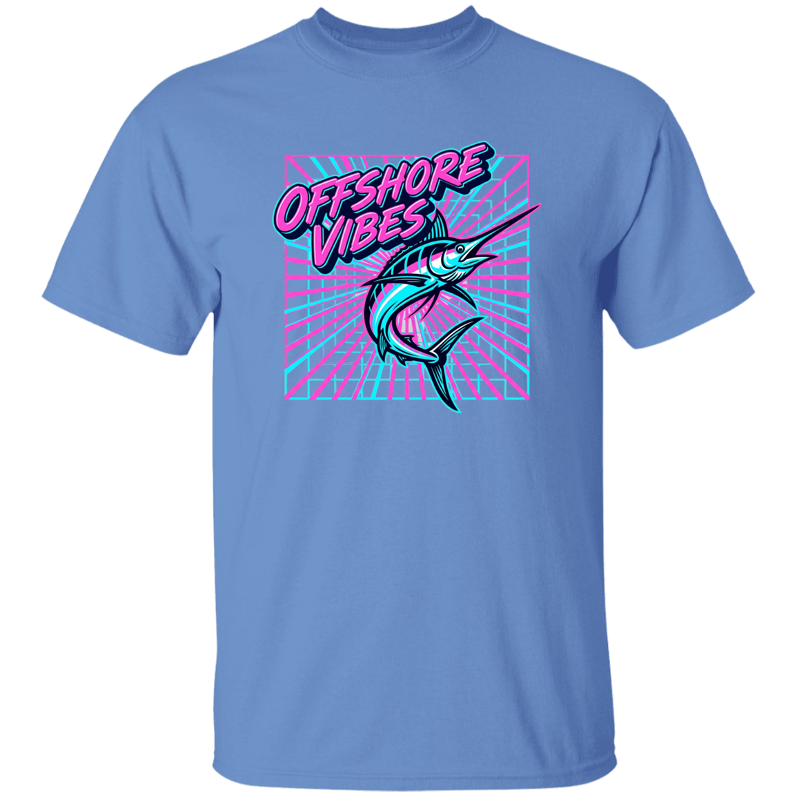 Offshore Vibes T-Shirt Carolina-Blue