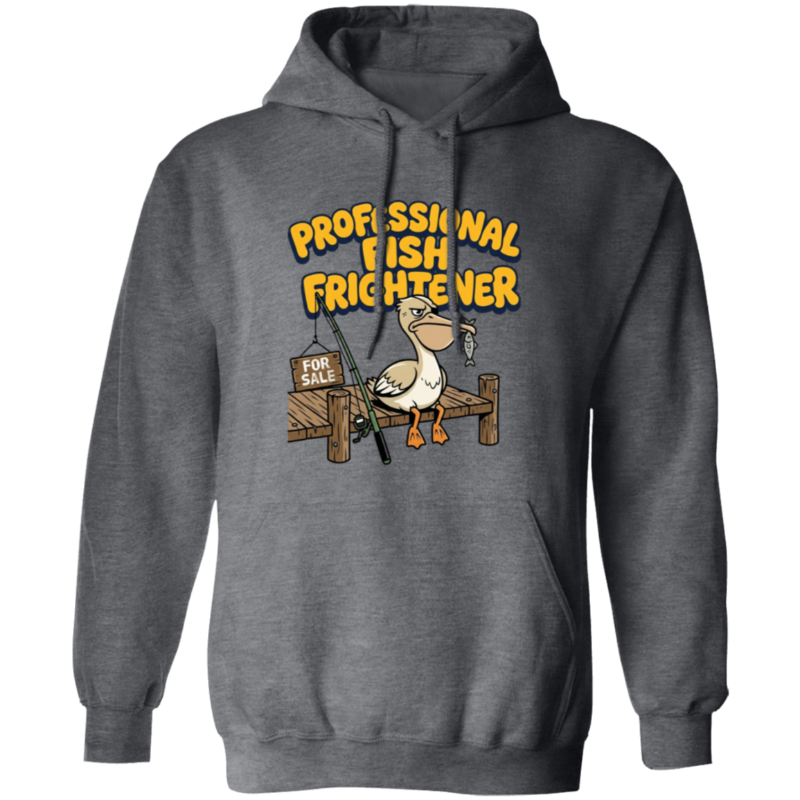 Professional Fish Frightener Hoodie Dark-Heather