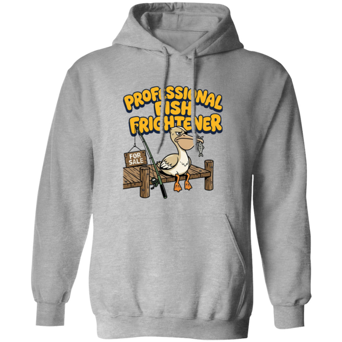 Professional Fish Frightener Hoodie Sport-Grey