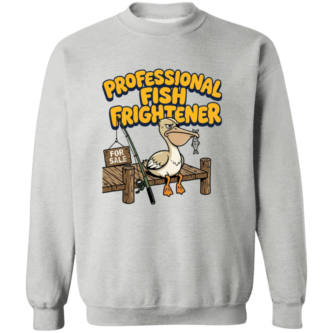 Professional Fish Frightener Sweatshirt Sport-Grey