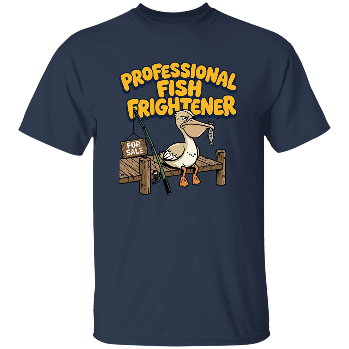 Professional Fish Frightener T-Shirt Navy